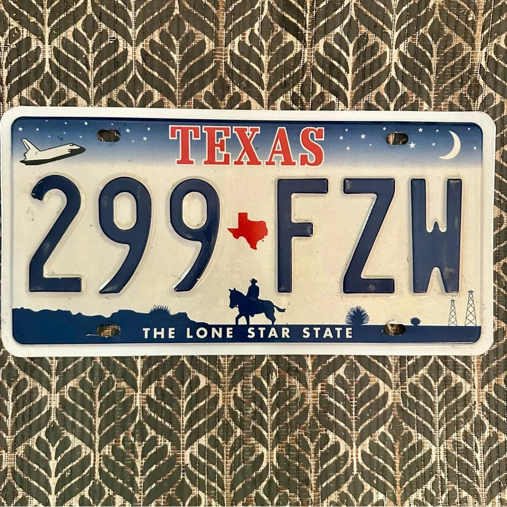 Texas The Lone Star State License Plate